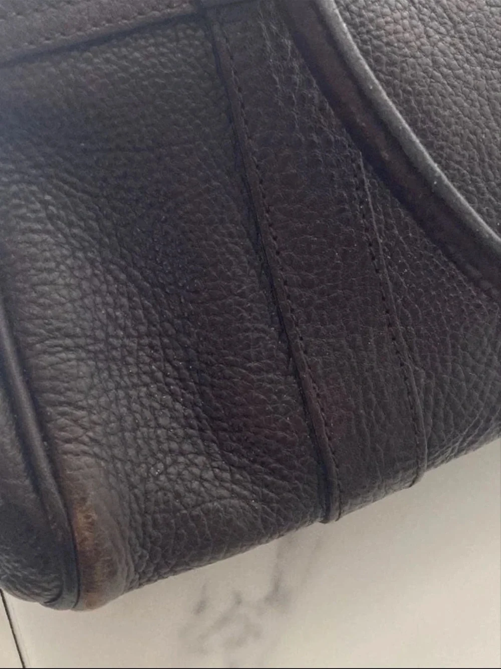 Mulberry structured leather